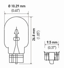 Load image into Gallery viewer, Hella Bulb 2825 12V 5W 4Cp W21X95D T325 (2) - GTR Auto