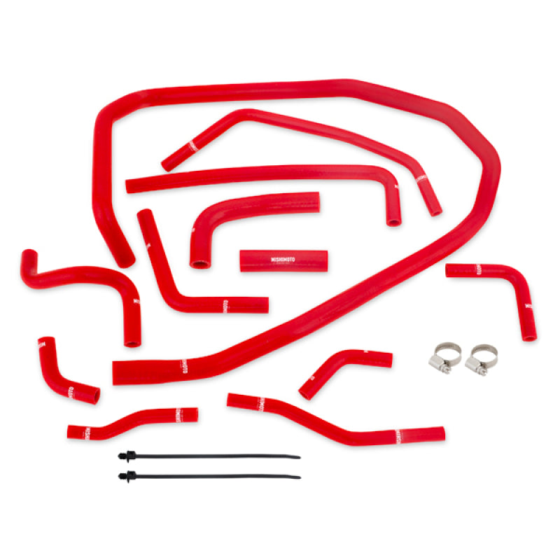 Mishimoto 2015 Subaru WRX Red Silicone Radiator Coolant Ancillary Hoses Kit - GTR Auto