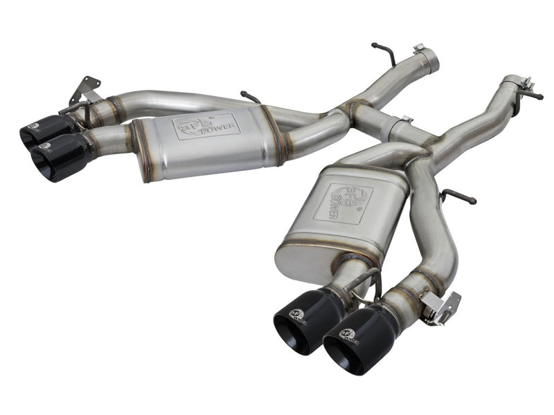 aFe MACHForce XP 3in 304 SS Axle-Back Exhaust Dual Exhaust (NPP) w/ Black Tips 16-17 Camaro SS V8 - GTR Auto