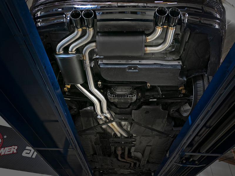 aFe MACH ForceXP 2.5 IN 304 Stainless Steel Cat-Back Exhaust System w/ Black Tips 01-06 BMW M3 (E46) - GTR Auto