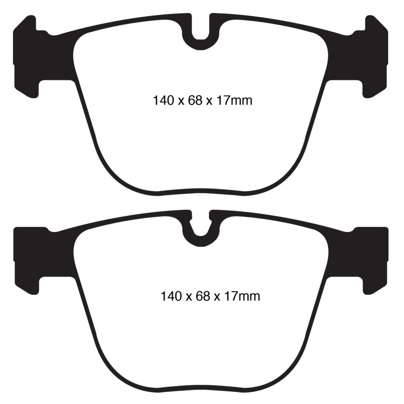 EBC 10+ BMW 535i 3.0 Twin Turbo GT (F07) Yellowstuff Rear Brake Pads - GTR Auto