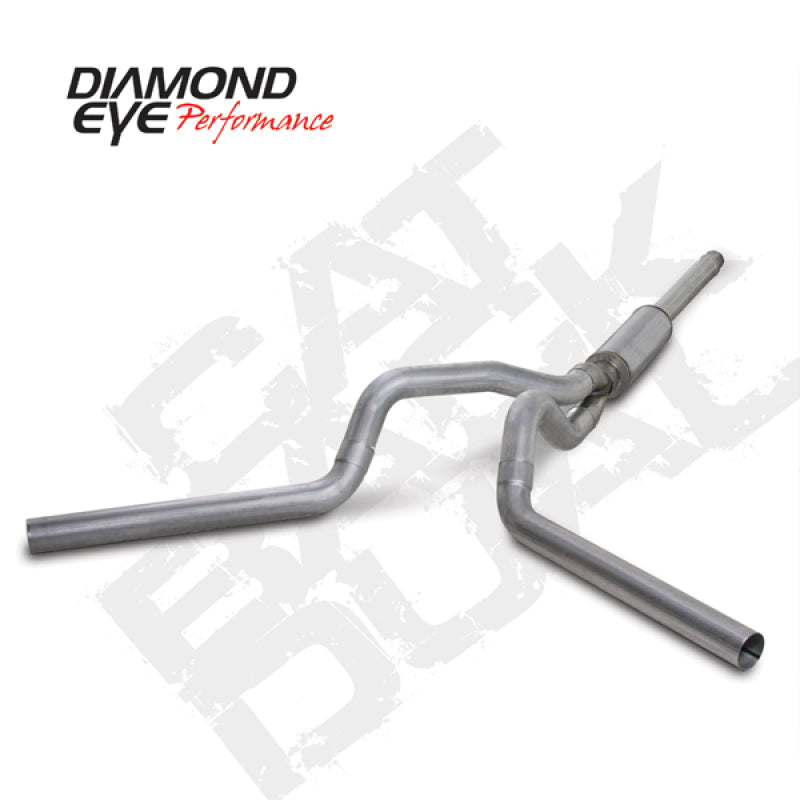 Diamond Eye KIT 4in Catback DUAL AL: 94-97 FORD 7.3L F250/F350 PWRSTROKE - GTR Auto