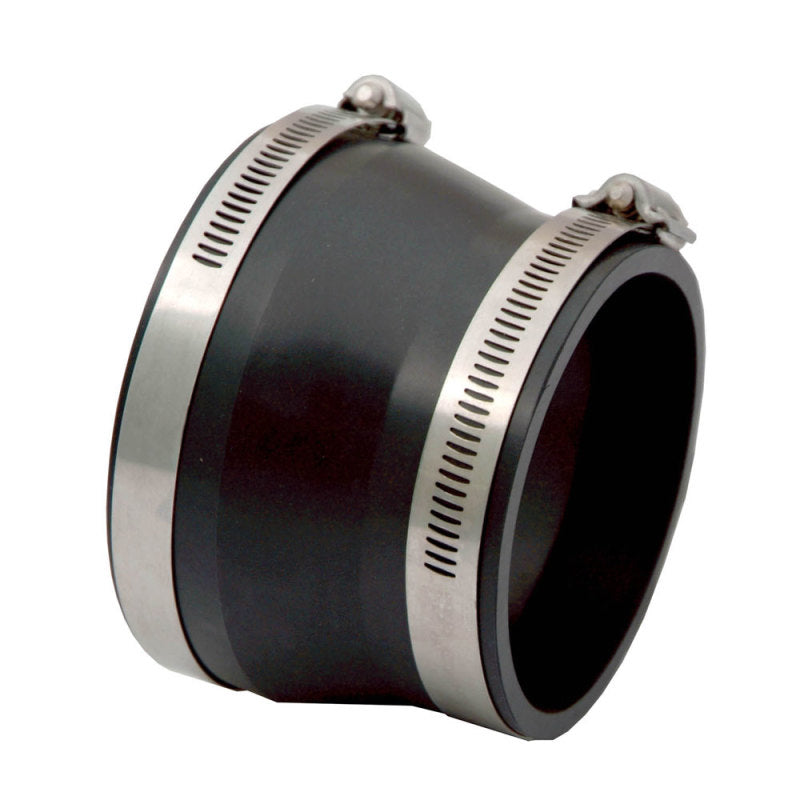 Spectre Coupler/Reducer 4in. to 3.5in. (PVC) - Black - GTR Auto