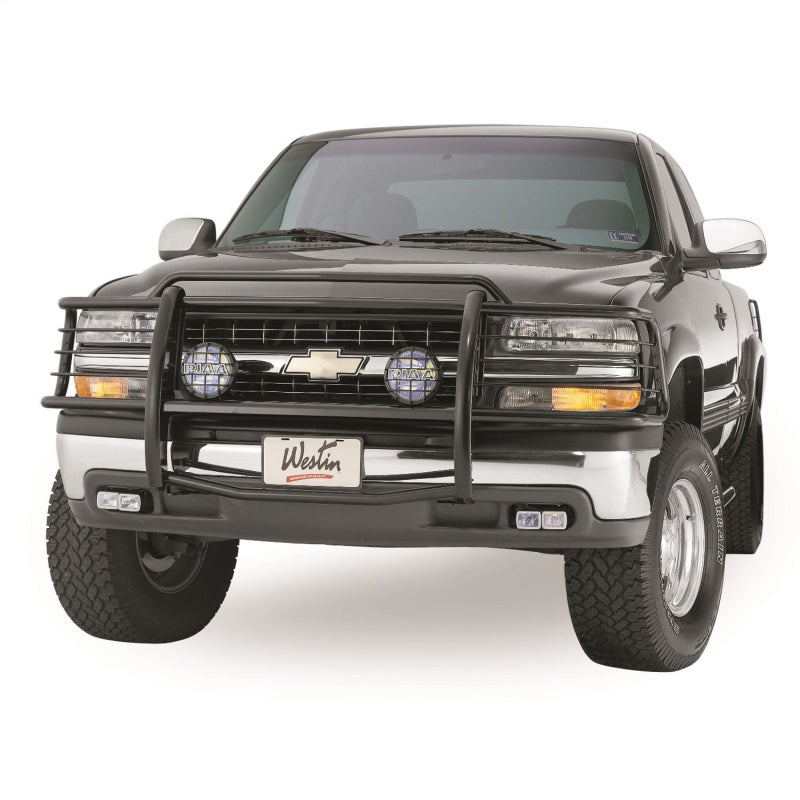Westin 1999-2002 Chevrolet Silverado 1500LD Sportsman Grille Guard - Black - GTR Auto