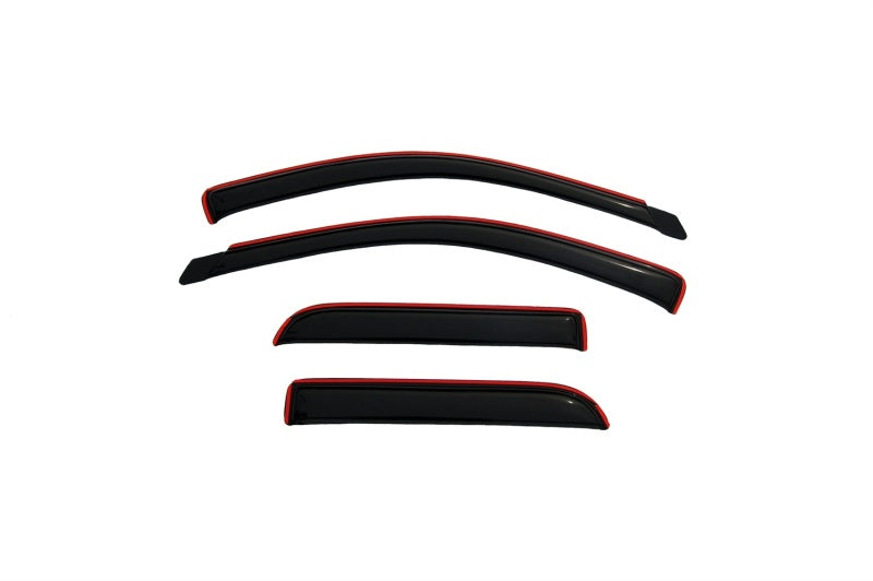 AVS 02-08 Dodge RAM 1500 Quad Cab Ventvisor In-Channel Front & Rear Window Deflectors 4pc - Smoke - GTR Auto