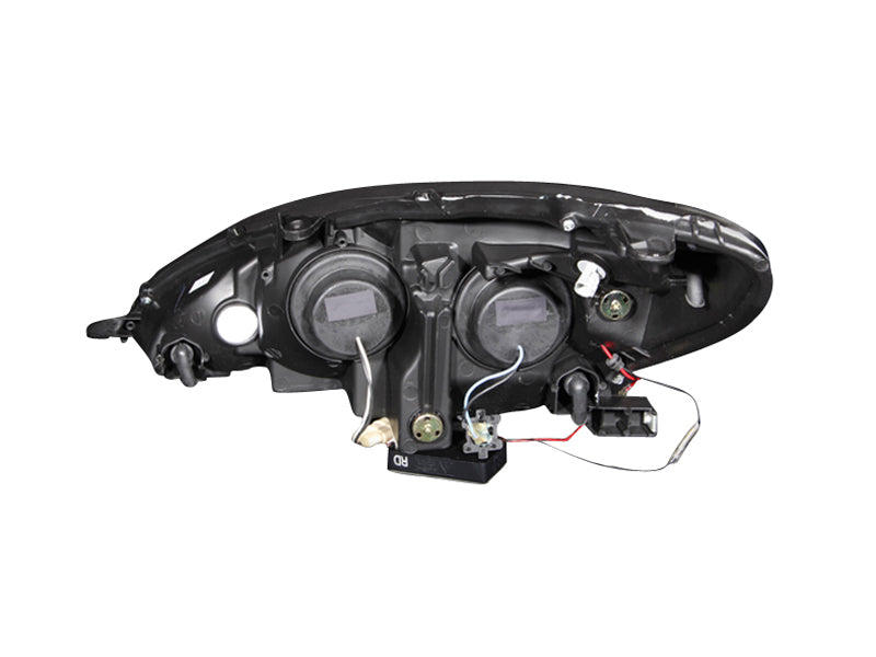 ANZO 2002-2003 Lexus Es300 Projector Headlights w/ Halo Black - GTR Auto