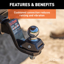 Load image into Gallery viewer, Curt 2.5in Cushion Hitch Trailer Ball w/ 1in Diameter Hole (Rated for 7500lbs)
