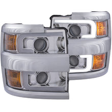 Load image into Gallery viewer, ANZO Projector Headlights 15-17 Chevrolet Silverado 2500HD / 3500HD Chrome w/ Chrome Rim - GTR Auto