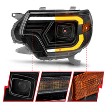 Load image into Gallery viewer, ANZO 12-15 Toyota Tacoma Projector Headlights - w/ Light Bar Switchback Black Housing - GTR Auto
