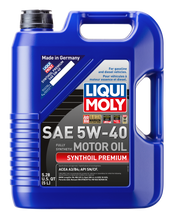 Load image into Gallery viewer, LIQUI MOLY 5L Synthoil Premium Motor Oil SAE 5W40 - GTR Auto