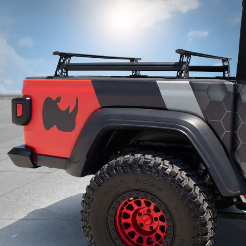 Go Rhino 20-22 Jeep Gladiator JT/16-22 Toy. Tacoma/05-21 Nssn Frontier XRS Cross Bars Kit - Tex. Blk - GTR Auto
