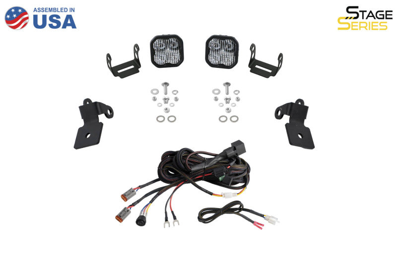 Diode Dynamics 20-Present Polaris RZR A-Pillar LED Pod Kit SS5 Sport - White Combo DD7639