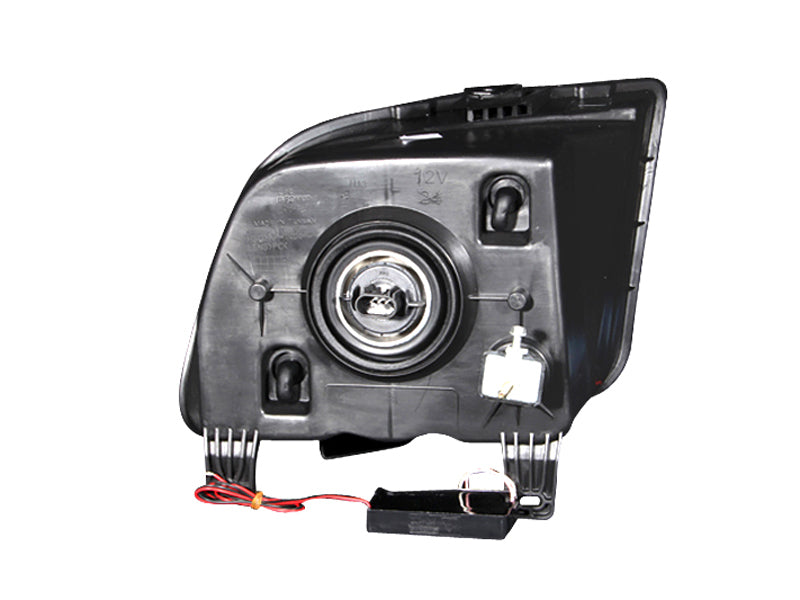 ANZO 2005-2009 Ford Mustang Crystal Headlights w/ Halo Black (CCFL) - GTR Auto