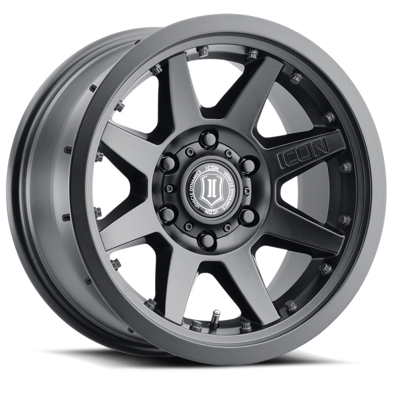 ICON Rebound Pro 17x8.5 6x135 6mm Offset 5in BS 87.1mm Bore Satin Black Wheel - GTR Auto
