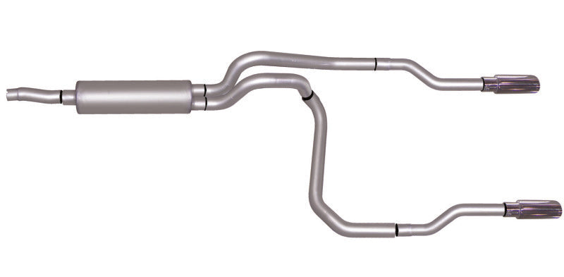 Gibson 02-03 Dodge Dakota SLT 3.9L 2.5in Cat-Back Dual Split Exhaust - Stainless - GTR Auto