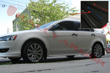 Load image into Gallery viewer, Rally Armor 07-17 Mitsubishi Lancer Black UR Mud Flap w/ Blue Logo MF8-UR-BLK/BL