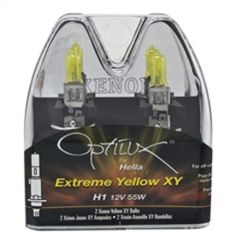 Hella Optilux H1 12V/55W XY Yellow Bulb - GTR Auto
