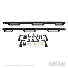 Load image into Gallery viewer, Westin 14-18 Chevrolet Silverado 1500 DC 6.5ft Bed HDX Stainless Drop W2W Nerf Step Bars - Tex. Blk - GTR Auto