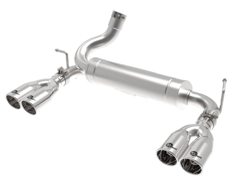 aFe Rebel Series 2.5in 409 SS Axle-Back Exhaust Polished 07-18 Jeep Wrangler (JK) V6-3.6L/3.8L - GTR Auto