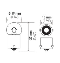 Load image into Gallery viewer, Hella Bulb 5008 12V 10W BA15s B6 - GTR Auto