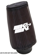 Load image into Gallery viewer, K&amp;N Filter Wrap Drycharger Oval Tapered Black - 3.25in Base I/S Width x 2.5in Top I/S Width x 7in H - GTR Auto