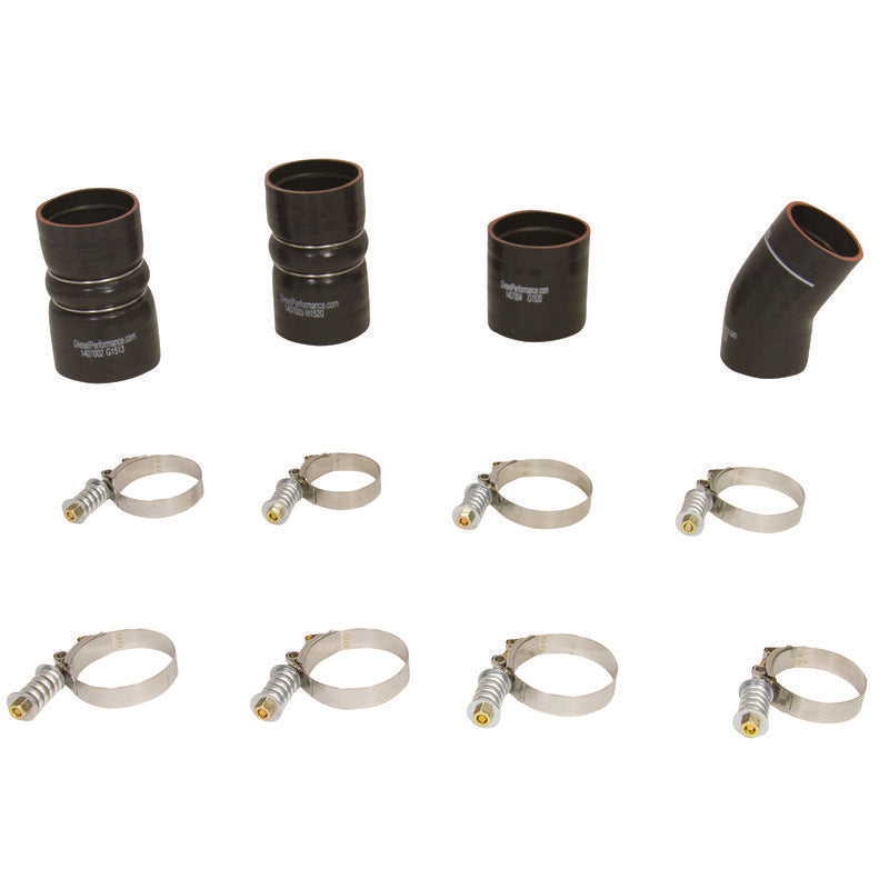 BD Diesel Intercooler Hose & Clamp Kit - 2003-2007 Ford 6.0L PowerStroke - GTR Auto