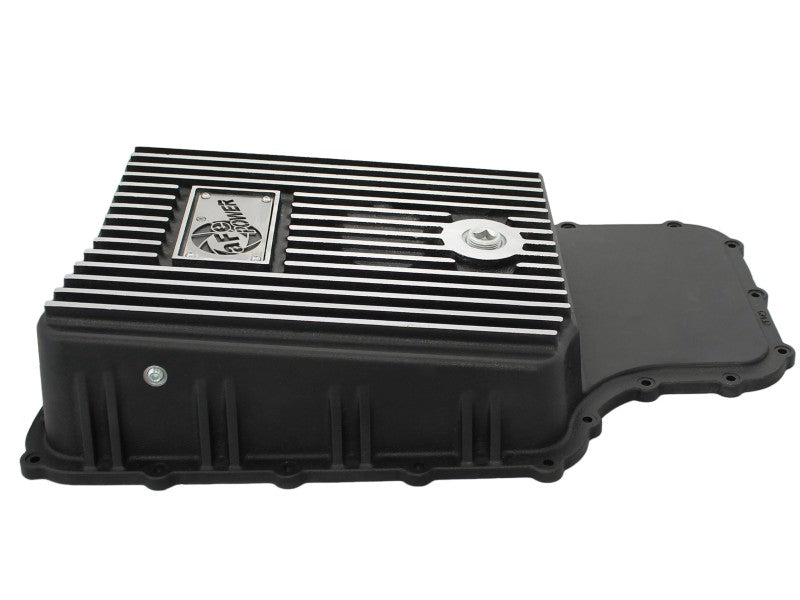 aFe Power Transmission Pan Black Machined 11-14 Ford 6R140 Trucks V8 6.7L (td) - GTR Auto