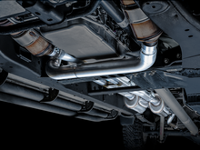 Load image into Gallery viewer, AWE Tuning 4th Gen GM 1500 6.2L 0FG Cat-Back Split Rear Exit (w/ Bumper Cutouts) - Quad Chrome Tips