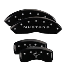 Load image into Gallery viewer, MGP Front set 2 Caliper Covers Engraved Front MGP Black finish silver ch - GTR Auto