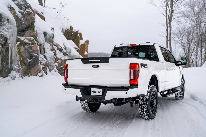 MBRP 2017+ Ford F-250/350 6.2L/7.3L Crew Cab Cat Back 4 Single Side - GTR Auto