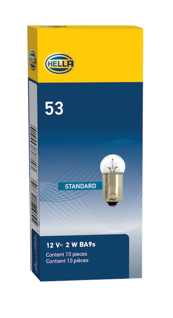 Hella Bulb 53 12V 2W 1CP BA9s G3.5 - GTR Auto