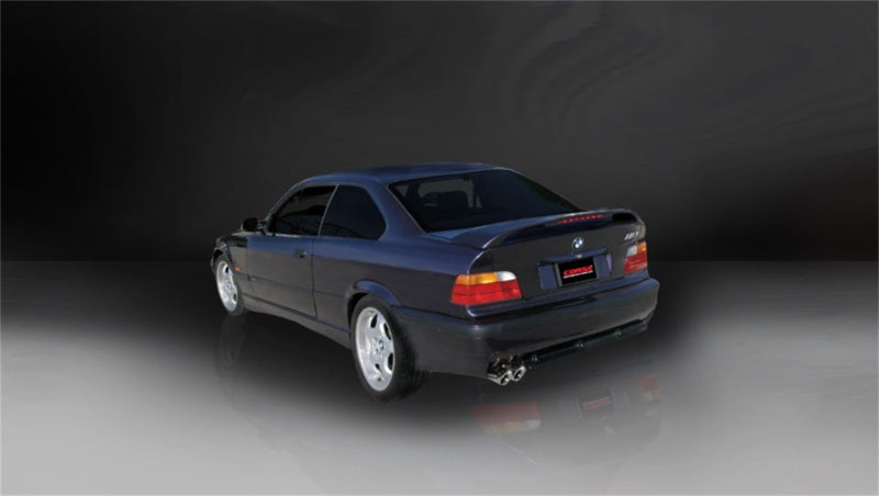 Corsa 1992-1999 BMW 325i/is Coupe E36 Polished Sport Cat-Back Exhaust - GTR Auto
