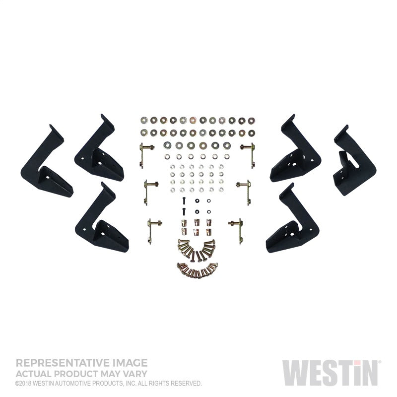 Westin 07-21 Toyota Tundra DC HDX Stainless Drop Nerf Step Bars - Tex. Blk - GTR Auto
