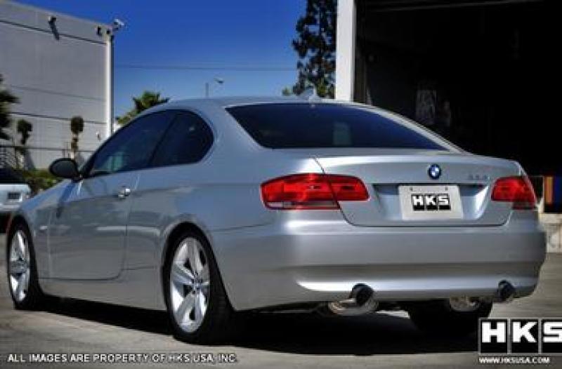 HKS 07-08 BMW 335i Coupe Only Legamax Hi-Power Dual SOS304 Ti-Tip Catback Exhaust - GTR Auto