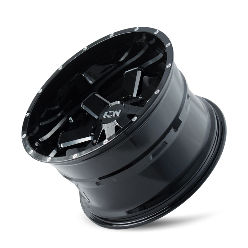 ION Type 141 20x9 / 8x180 BP / 18mm Offset / 124.1mm Hub Gloss Black Milled Wheel - GTR Auto