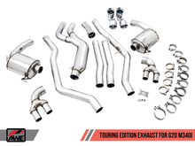 Load image into Gallery viewer, AWE Tuning 2019+ BMW M340i (G20) Non-Resonated Touring Edition Exhaust - Quad Diamond Black Tips - GTR Auto