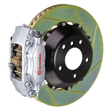 Load image into Gallery viewer, Brembo 01-06 M3 Rear GT BBK 4 Piston Cast 345x28 2pc Rotor Slotted Type-1-Silver