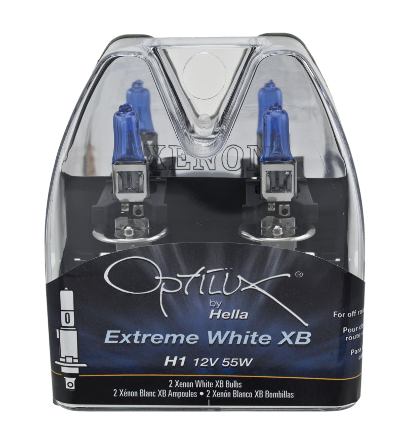 Hella Bulb H1 12V 55W Xen Wht Xb (2) - GTR Auto