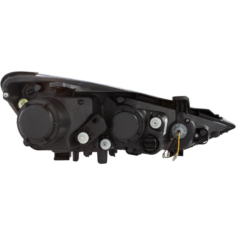 ANZO 2013-2015 Hyundai Genesis Projector Headlights w/ Plank Style Design Black (HID Compatible) - GTR Auto