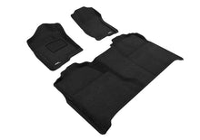 Load image into Gallery viewer, 3D MAXpider 07-13 Chevrolet Silverado 1500 Crew Cab Elegant 1st 2nd Row - Floor Mat Set (Black)