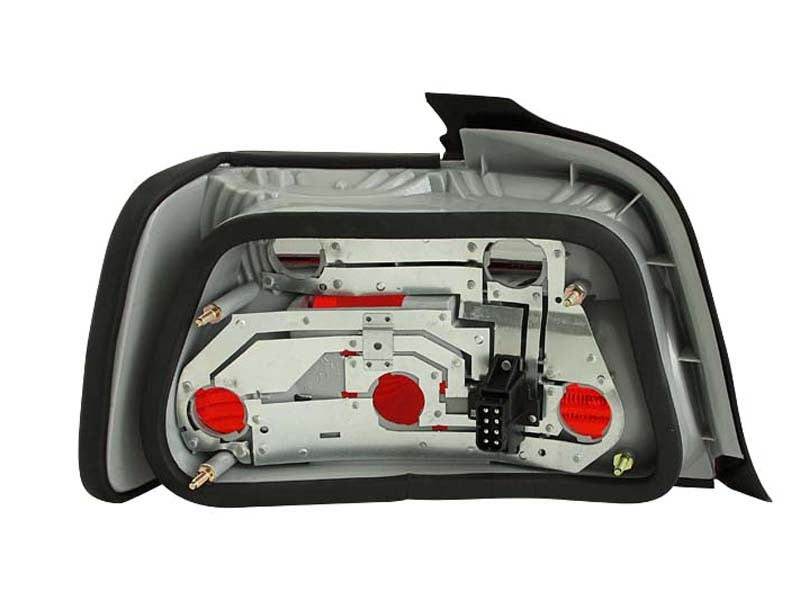 ANZO 1992-1998 BMW 3 Series E36 Sedan Taillights Red/Smoke - GTR Auto