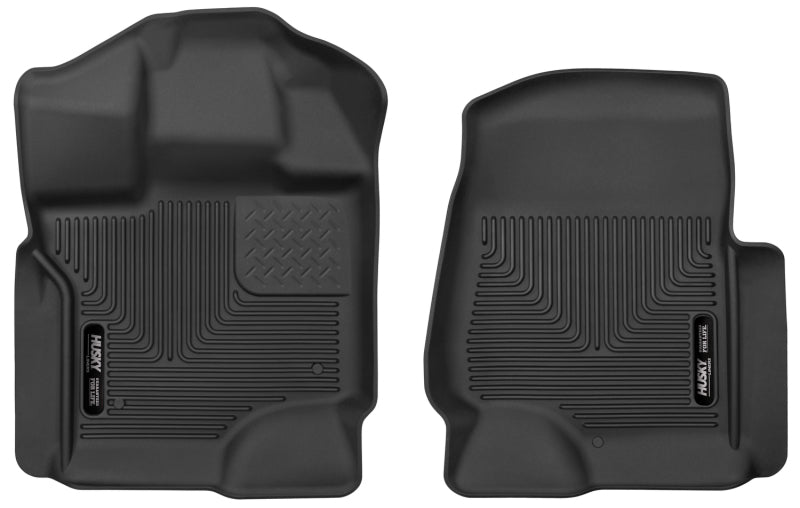 Husky Liners 15-23 Ford F-150 S.Crew/S.Cab X-Act Contour Black Front Seat Floor Liners - GTR Auto