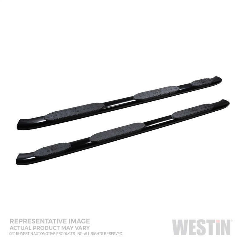 Westin 2019 Chevrolet Silverado Double Cab w/ 6.5in Bed PRO TRAXX 5 W2W Oval Nerf Step Bars - Black - GTR Auto