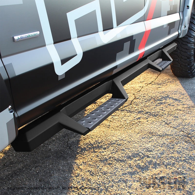 Westin/HDX Stainless 15-18 Ford F-150 SC/17-18 F-250/F-350 CC Drop Nerf Step Bars - Textured Black - GTR Auto