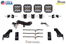 Load image into Gallery viewer, Diode Dynamics Jeep JL SS5 4-Pod CrossLink Grille Lightbar Kit Sport - Yellow Combo - GTR Auto