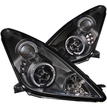 Load image into Gallery viewer, ANZO 2000-2005 Toyota Celica Projector Headlights w/ Halo Black - GTR Auto