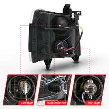 Load image into Gallery viewer, ANZO 2007-2013 Chevy Silverado 1500 Projector Plank Style Chrome Amber - GTR Auto