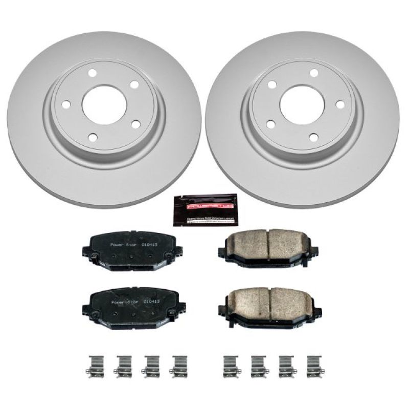 Power Stop 12-16 Chrysler Town & Country Rear Z17 Evolution Geomet Coated Brake Kit - GTR Auto