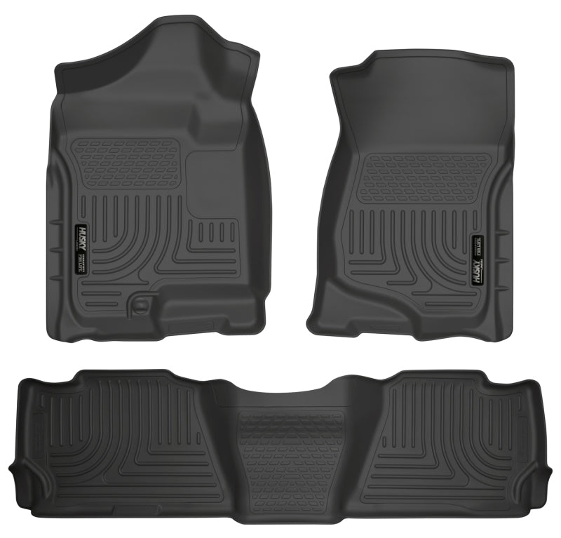 Husky Liners 07-13 GM Escalade/Suburban/Yukon WeatherBeater Black Front & 2nd Seat Floor Liners - GTR Auto
