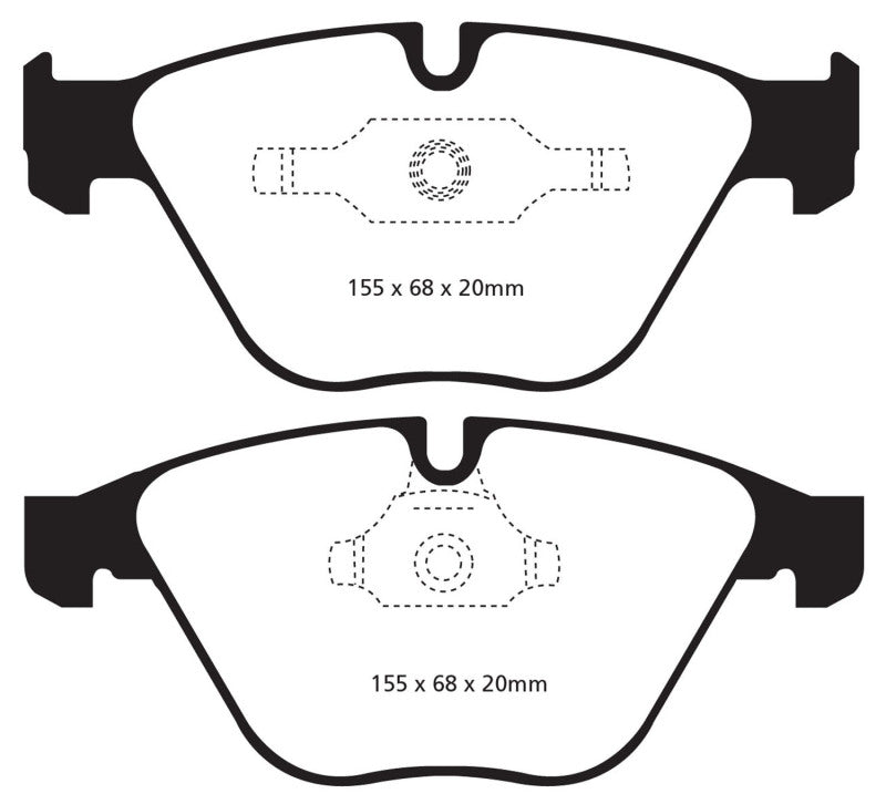 EBC 11+ BMW Z4 3.0 Twin Turbo iS (E89) Redstuff Front Brake Pads - GTR Auto